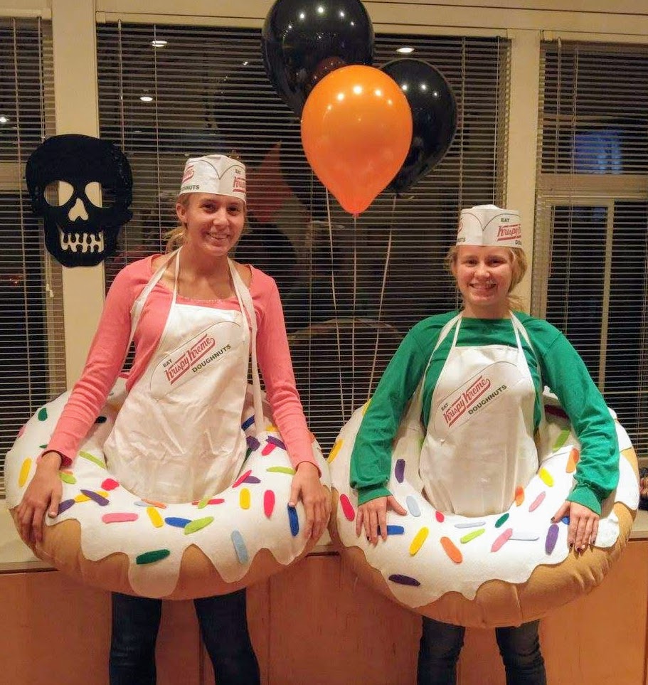 teen girls in donut costumes
