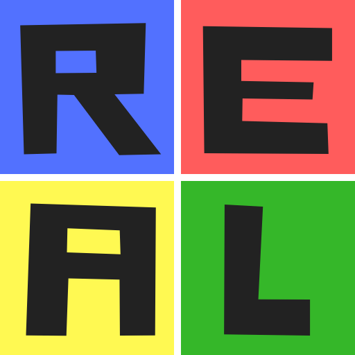 decorative REAL logo